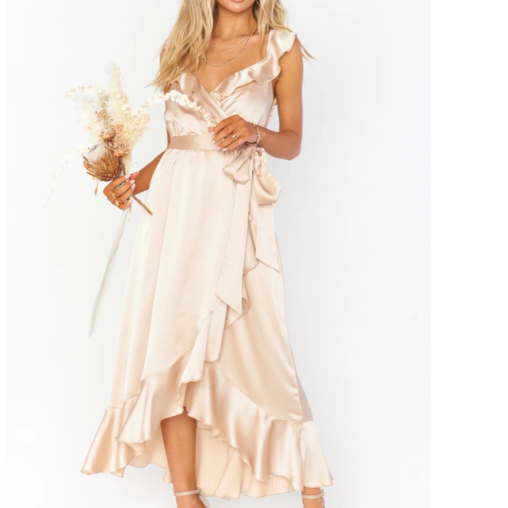 Show Me Your MuMu Samantha Ruffle Wrap Dress